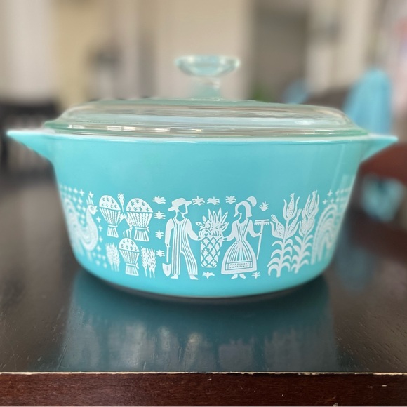 Pyrex 2.5qt Amish Butterprint 475-B - Picture 3 of 8